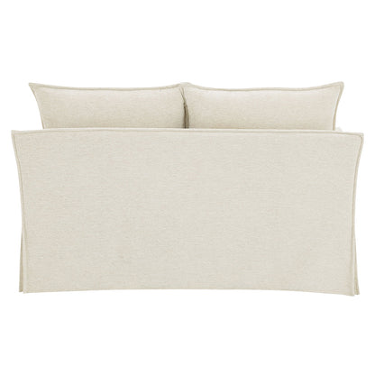 ACME Shane Beige Linen Loveseat with 2 Pillows Model LV02911