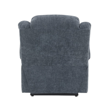 ACME Omarion Blue Chenille Power Recliner with Lift Heating & Massage Model LV02996