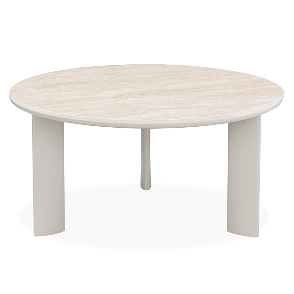 ACME Ingram Ceramic Top & Light Gray Coffee Table Model LV03115