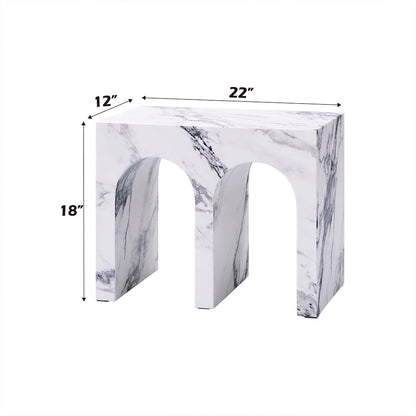 ACME Fritzy Engineered Stone End Table Model LV03126