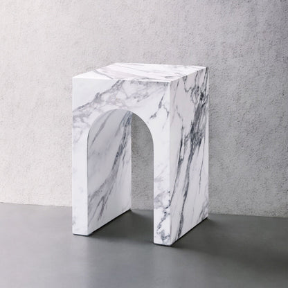 ACME Fritzy Engineered Stone End Table Model LV03127