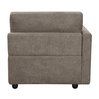 ACME Rylie Brown Linen Modular LF Chair with 3 Pillows Model LV03150