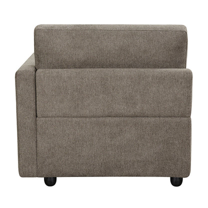 ACME Rylie Brown Linen Modular RF Chair with 2 Pillows Model LV03151