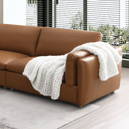 ACME Brighton Brown Top Grain Leather Modular - RF Arm Chair Model LV03373
