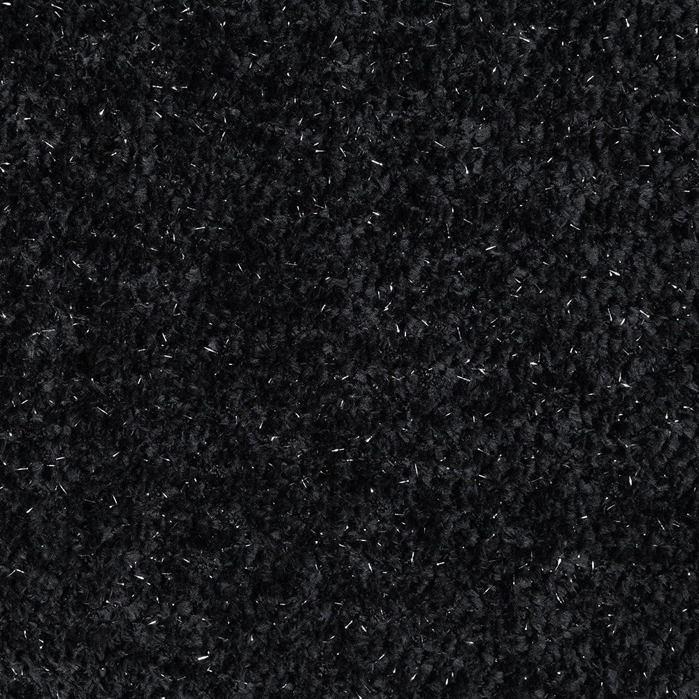 ACME Lucifer Black & White Shimmer Chenille Sectional Sofa with 3 Pillows Model LV03525