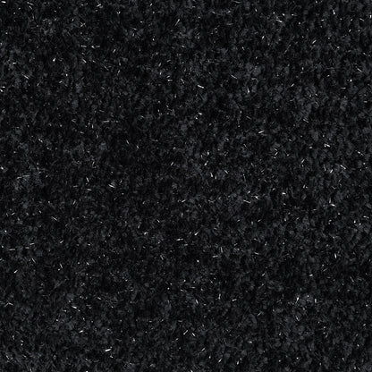 ACME Lucifer Black & White Shimmer Chenille Sectional Sofa with 3 Pillows Model LV03525
