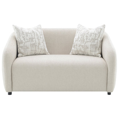 ACME Etienne Beige Linen Loveseat with 2 Pillows Model LV03581
