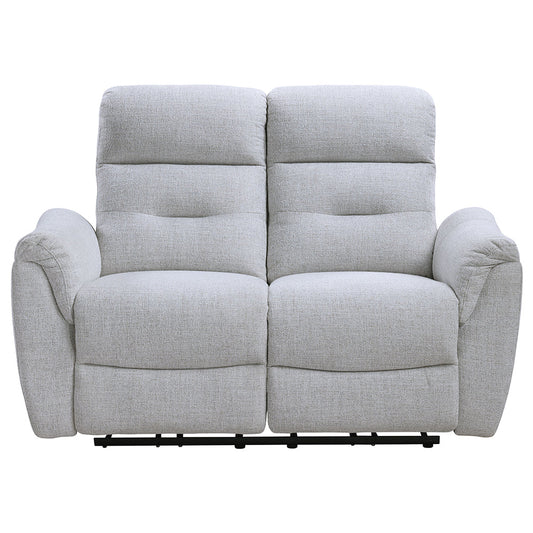 ACME Eastre Beige Chenille Power Motion Loveseat with USB Port Model LV03586