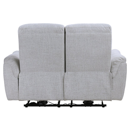 ACME Eastre Beige Chenille Power Motion Loveseat with USB Port Model LV03586