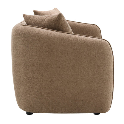 ACME Keith Brown Chenille Sofa with 3 Pillows Model LV03600