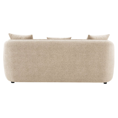 ACME Keith Beige Chenille Sofa with 3 Pillows Model LV03610