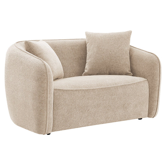 ACME Keith Beige Chenille Loveseat with 2 Pillows Model LV03611