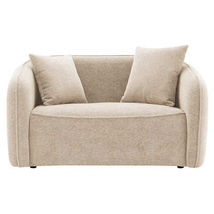 ACME Keith Beige Chenille Loveseat with 2 Pillows Model LV03611