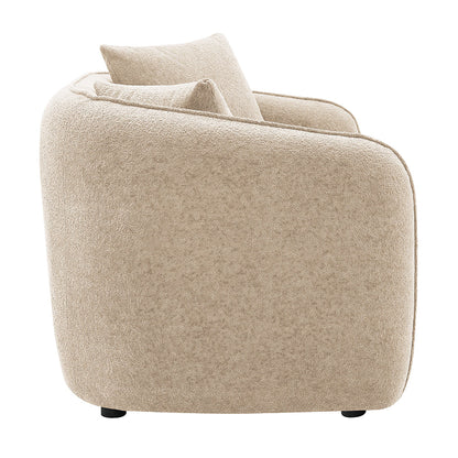 ACME Keith Beige Chenille Loveseat with 2 Pillows Model LV03611
