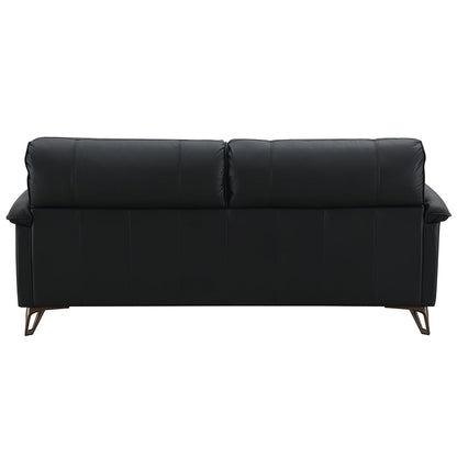 ACME Eilene Black Top Grain Leather Loveseat Model LV03701