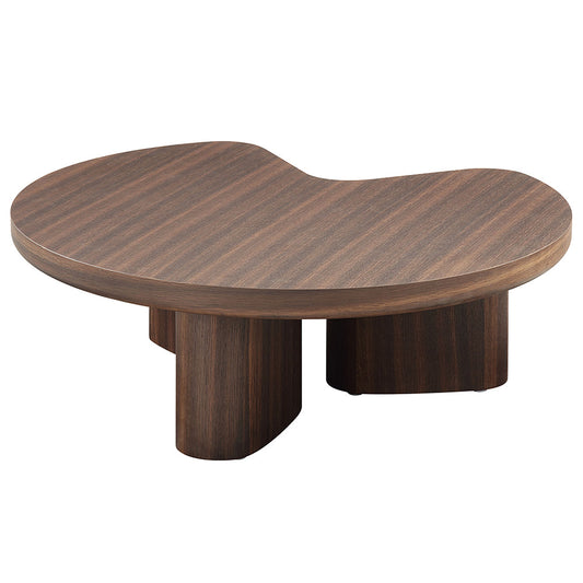 ACME Yoab Smoked Oak & Light Gray High Gloss Coffee Table Model LV03755