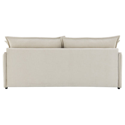 ACME Elisea Beige Chenille Sofa with Sleeper & 2 Pillows Model LV03810