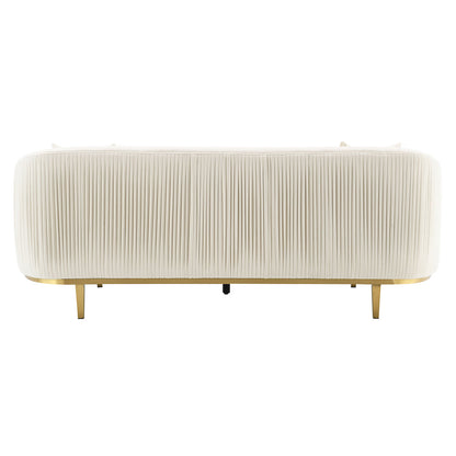 ACME Martina Ivory Velvet Sofa with 2 Pillows Model LV03850