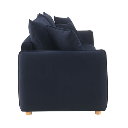 ACME Irina Blue Velvet Sofa with Sleeper & 3 Pillows Model LV03890