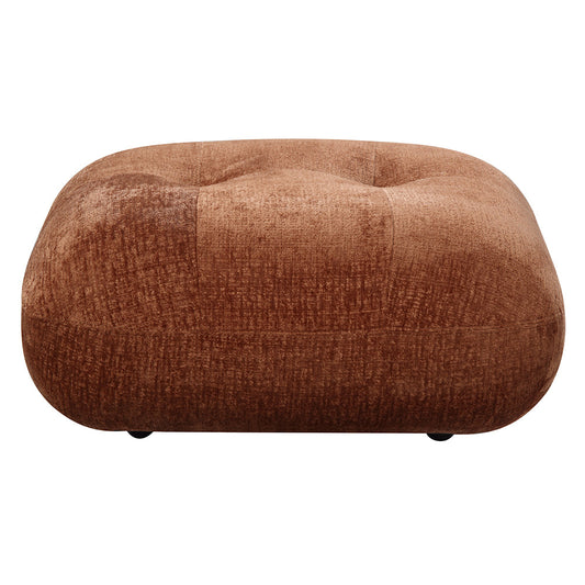 ACME Carrick Rust Brown Chenille Ottoman Model LV03921