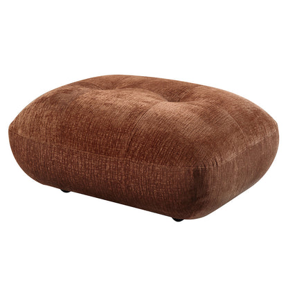 ACME Carrick Rust Brown Chenille Ottoman Model LV03921