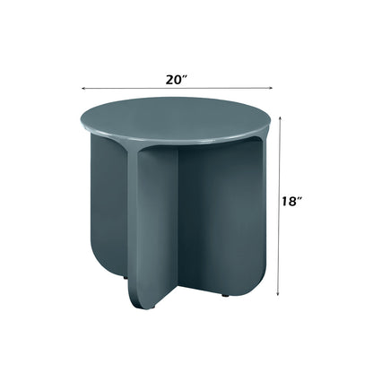 ACME Lamond Teal High Gloss End Table Model LV03926
