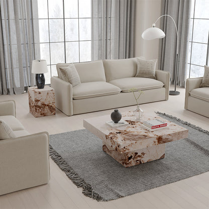 ACME Fultan Engineered Stone Coffee Table Model LV03935