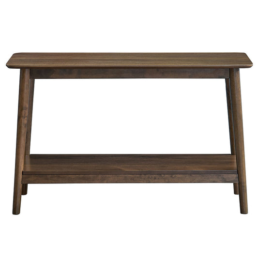 ACME Lamonte Walnut Sofa Table with Shelf Model LV04038