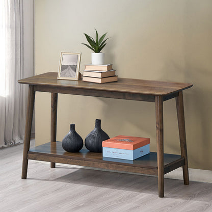 ACME Lamonte Walnut Sofa Table with Shelf Model LV04038