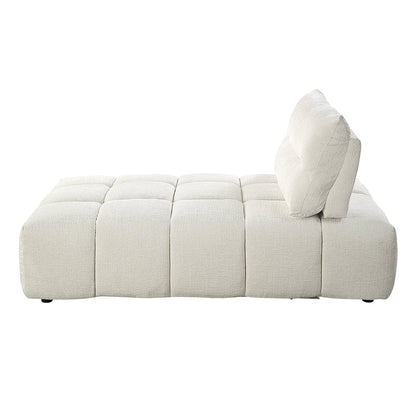 ACME Loanna Beige Linen Modular Chaise Model LV04041