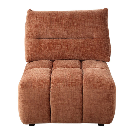 ACME Loanna Coral Red Linen Modular Armless Chair Model LV04050