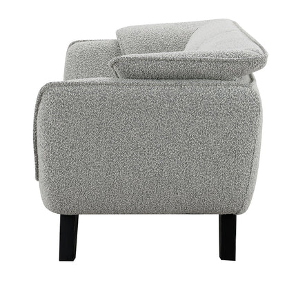 ACME Nayeli Light Gray Boucle Loveseat Model LV04201