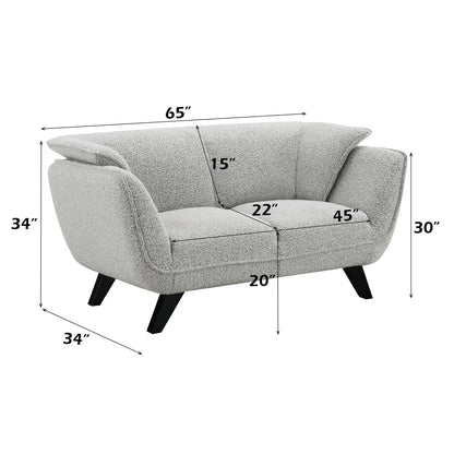 ACME Nayeli Light Gray Boucle Loveseat Model LV04201