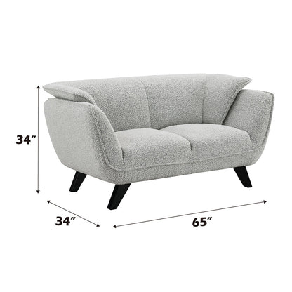 ACME Nayeli Light Gray Boucle Loveseat Model LV04201