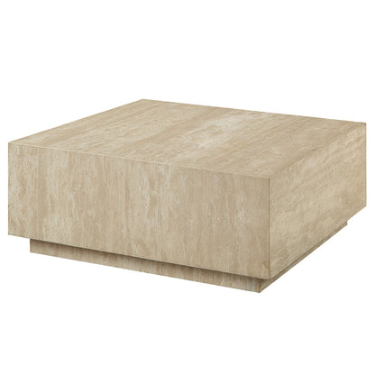 ACME Deon Beige Natural Marble Coffee Table with Natural Marble Top Model LV04245