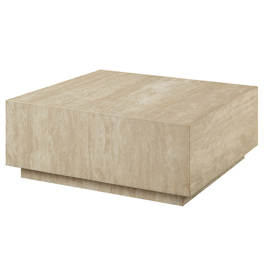 ACME Deon Beige Natural Marble Coffee Table with Natural Marble Top Model LV04245