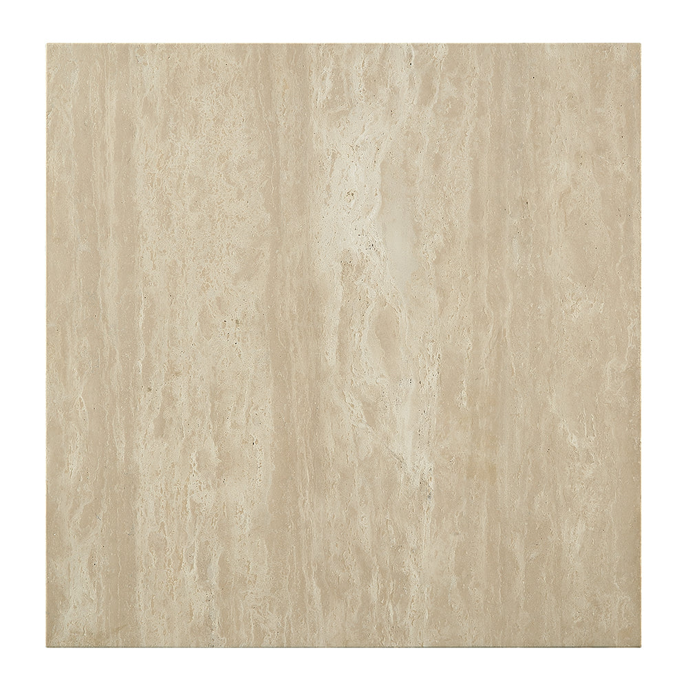 ACME Deon Beige Natural Marble End Table with Natural Marble Top Model LV04246