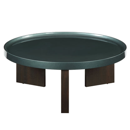 ACME Lakita Blackish Green/ Dark Blond High Gloss & Smoked Oak Coffee Table Model LV04405