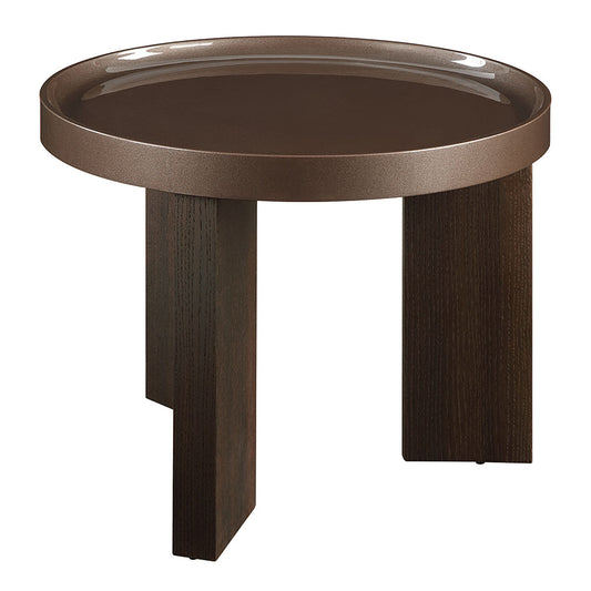 ACME Lakita Blackish Green/ Dark Blond High Gloss & Smoked Oak End Table Model LV04406