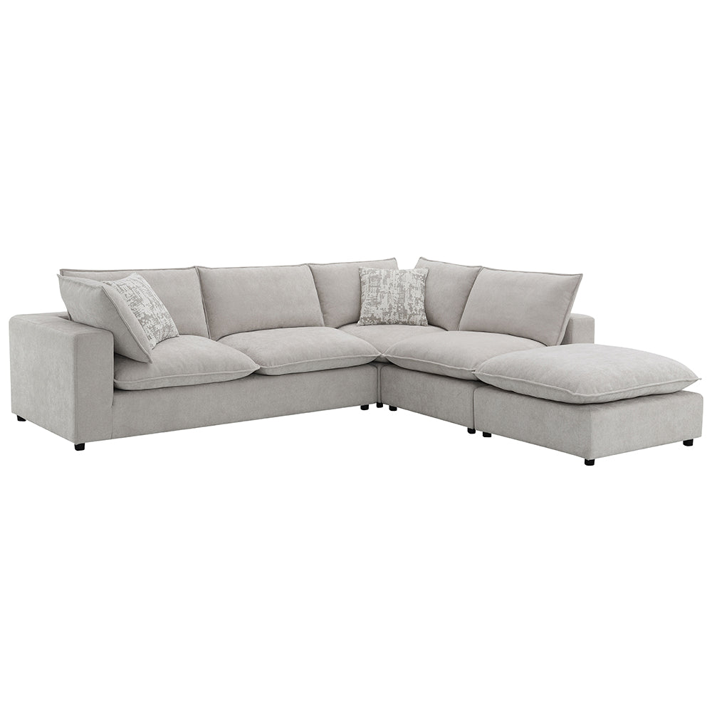 ACME Marisa Beige Boucle Modular LF Loveseat with 2 Pillows Model LV04410