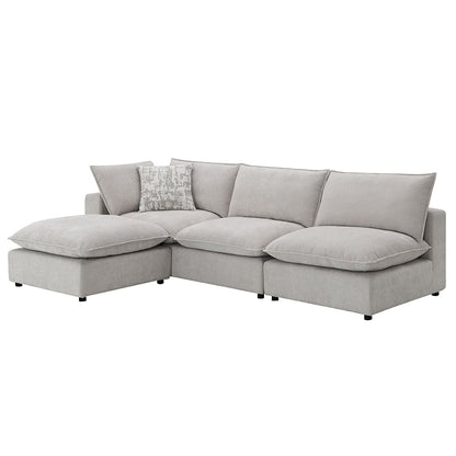 ACME Marisa Beige Boucle Modular LF Loveseat with 2 Pillows Model LV04410