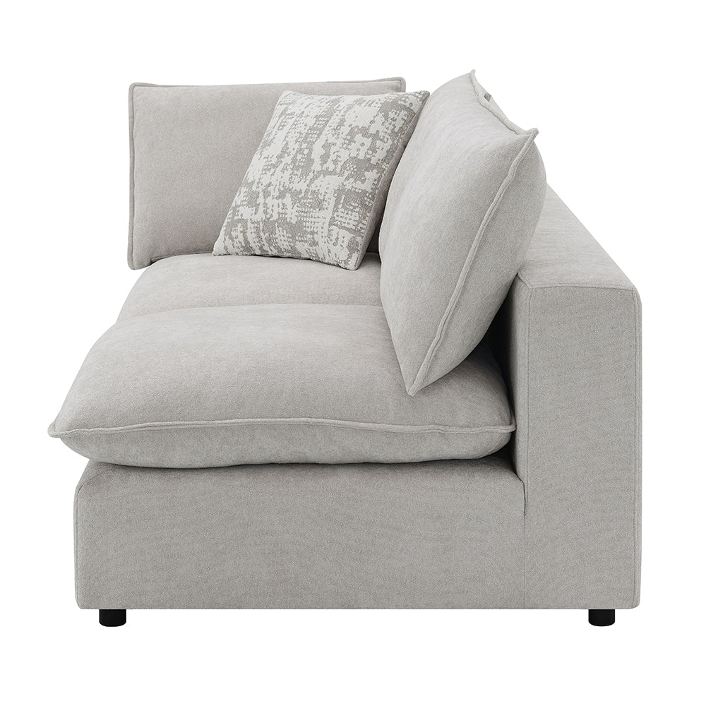 ACME Marisa Beige Boucle Modular LF Loveseat with 2 Pillows Model LV04410