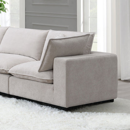ACME Marisa Beige Boucle Modular Wedge with Pillow Model LV04412