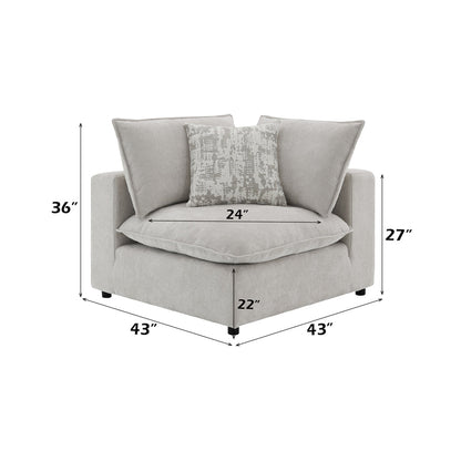 ACME Marisa Beige Boucle Modular Wedge with Pillow Model LV04412