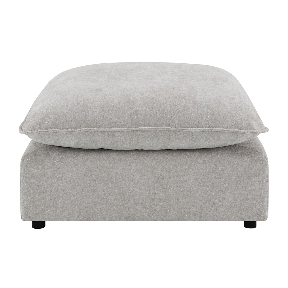 ACME Marisa Beige Boucle Modular Ottoman Model LV04414