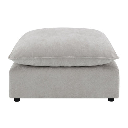 ACME Marisa Beige Boucle Modular Ottoman Model LV04414