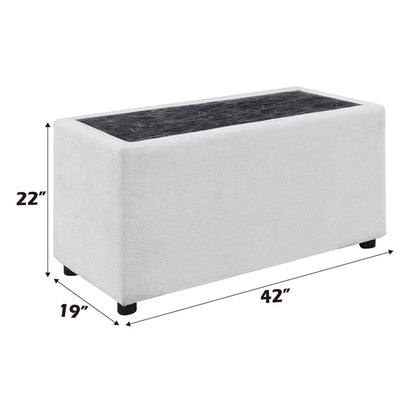 ACME Marisa Beige Boucle Modular Console Model LV04416