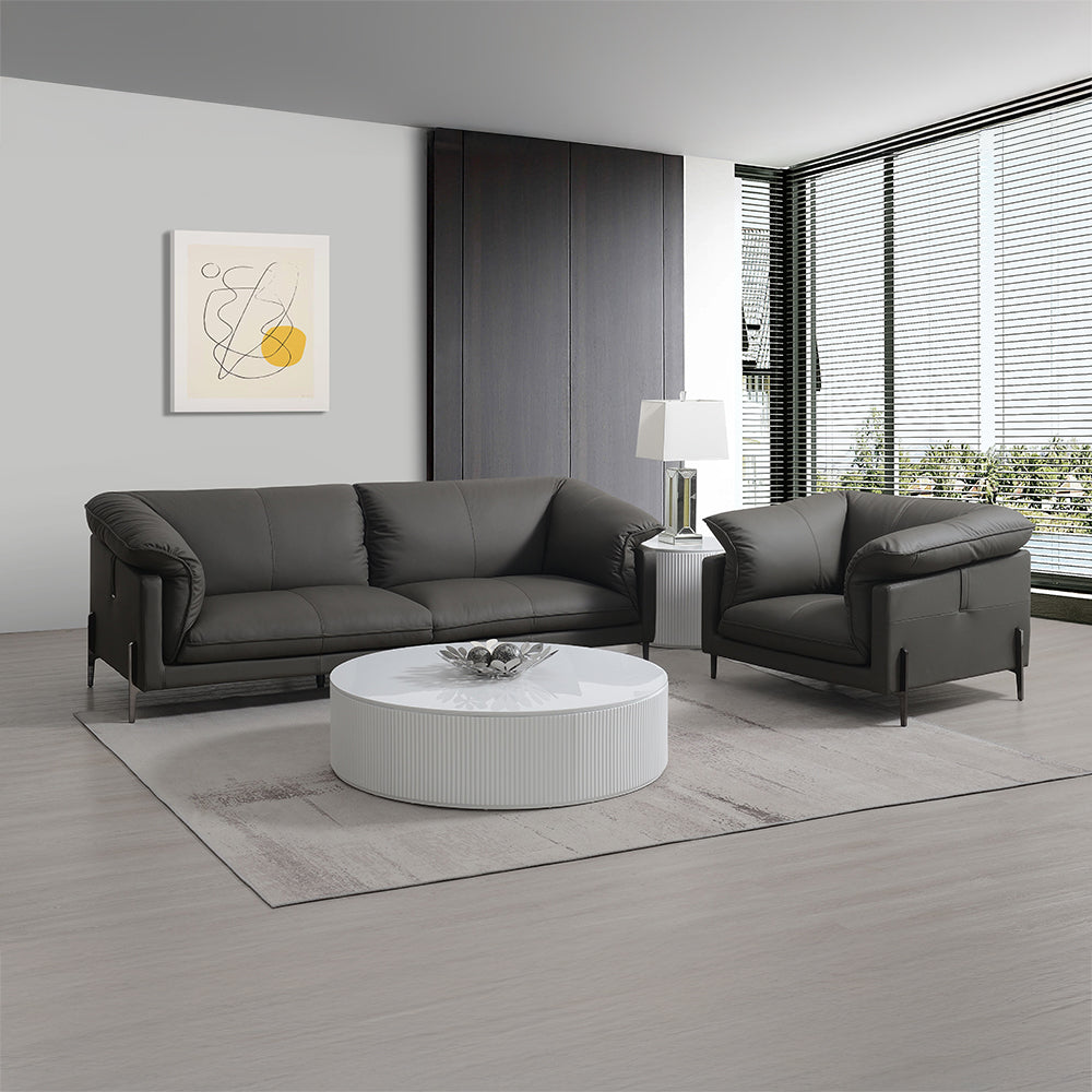 ACME Tadi Black Top Grain Leather Sofa Model LV04510