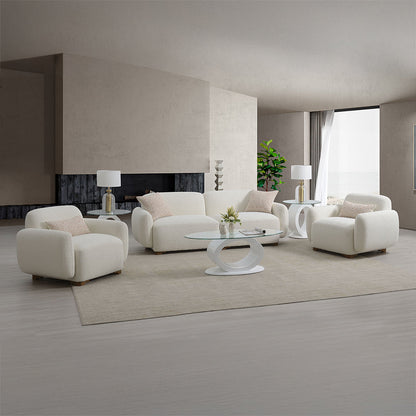 ACME Darius Beige Boucle Sofa with 2 Pillows Model LV04540