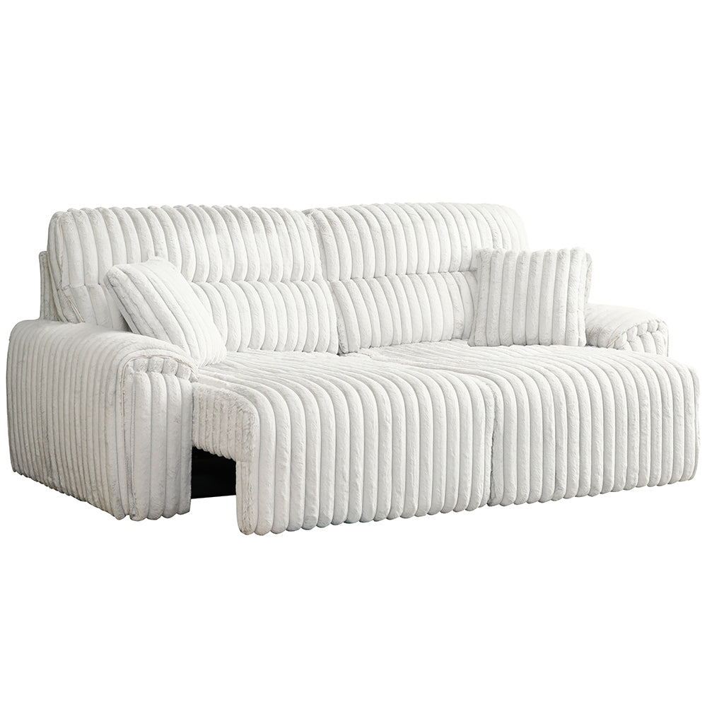ACME Jaya Mondo Grey Corduroy Power Motion Sofa with Sleeper & USB Port Model LV04660